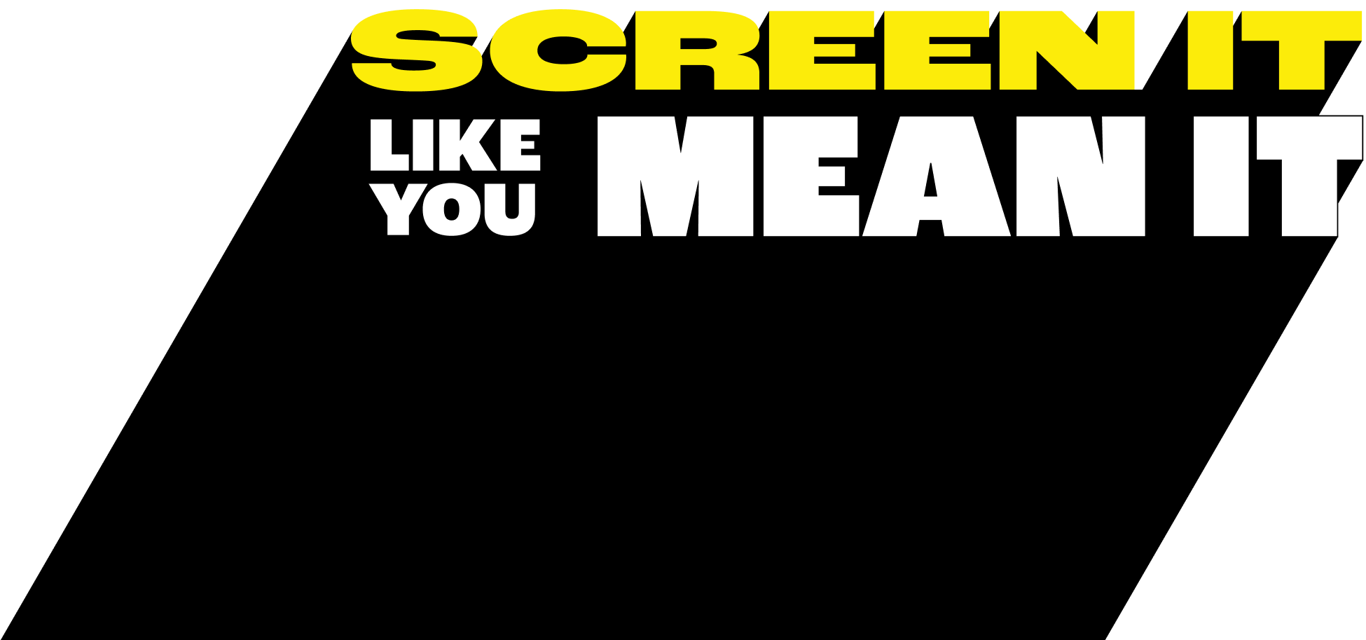 When it comes to type 1 diabetes SCREEN IT LIKE YOU MEAN IT